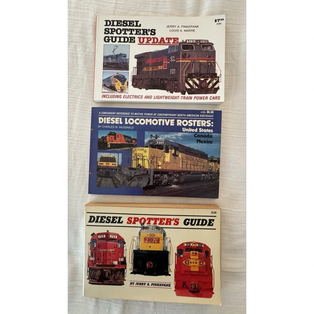 Lot Of 3 Diesel Spotter's Guide By Jerry Pinkepank Vintage 1967-1982-1979